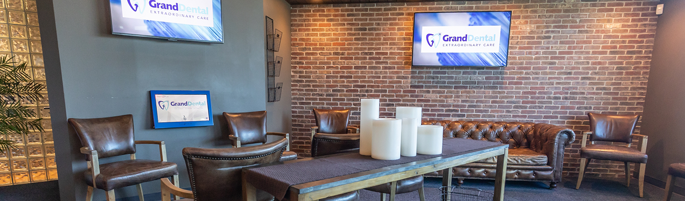 Dental office reception area