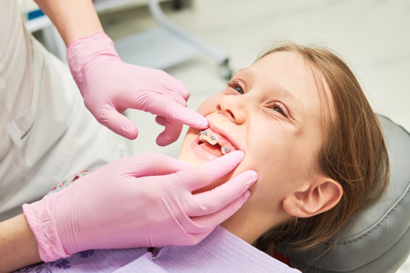 child with Phase 1 Orthodontics